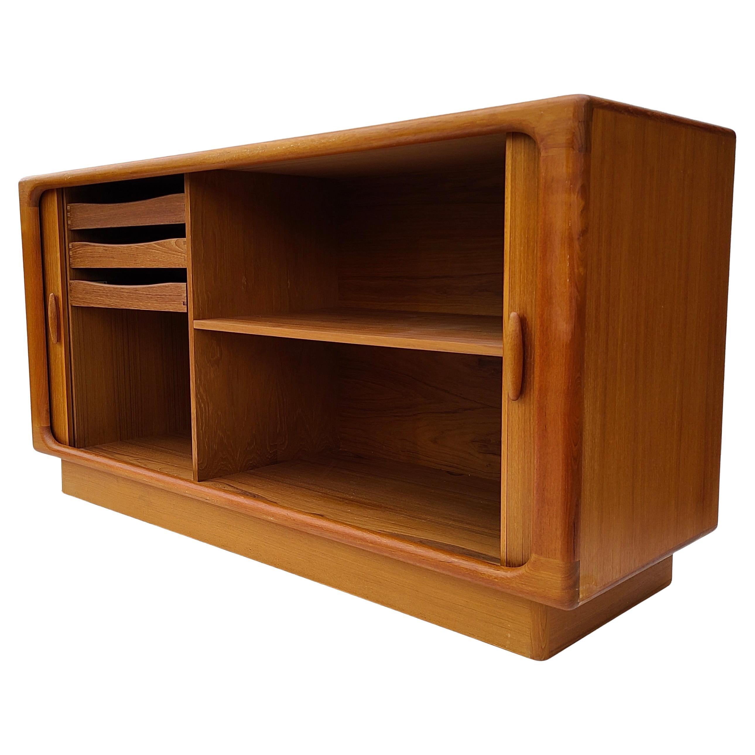 Danish Teak Tambour Cabinet by Dyrlund 1
