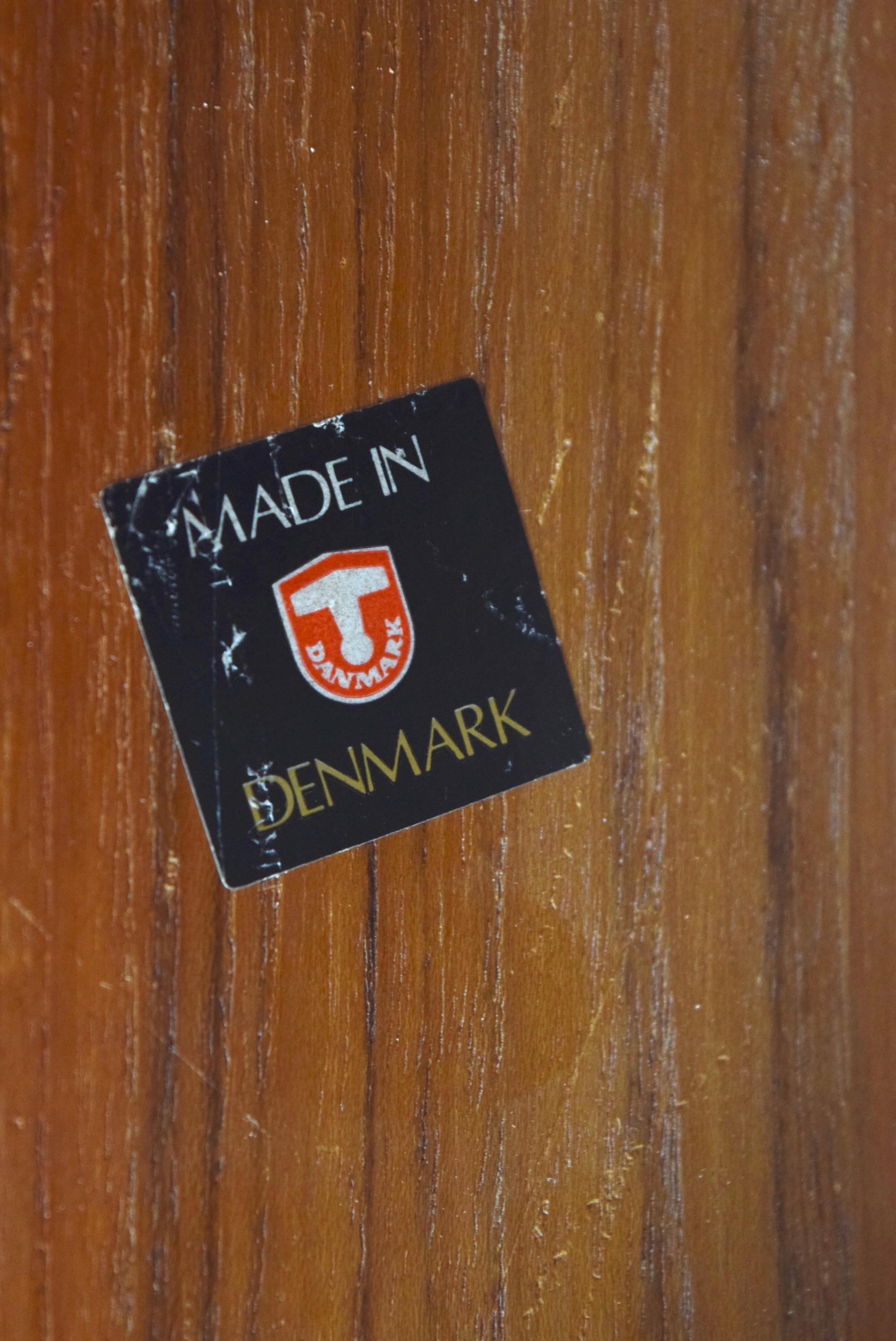 Danish Teak Tambour Door Sideboard, 1960s For Sale 6