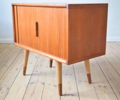 Danish Teak Tambour Door Sideboard, 1960s