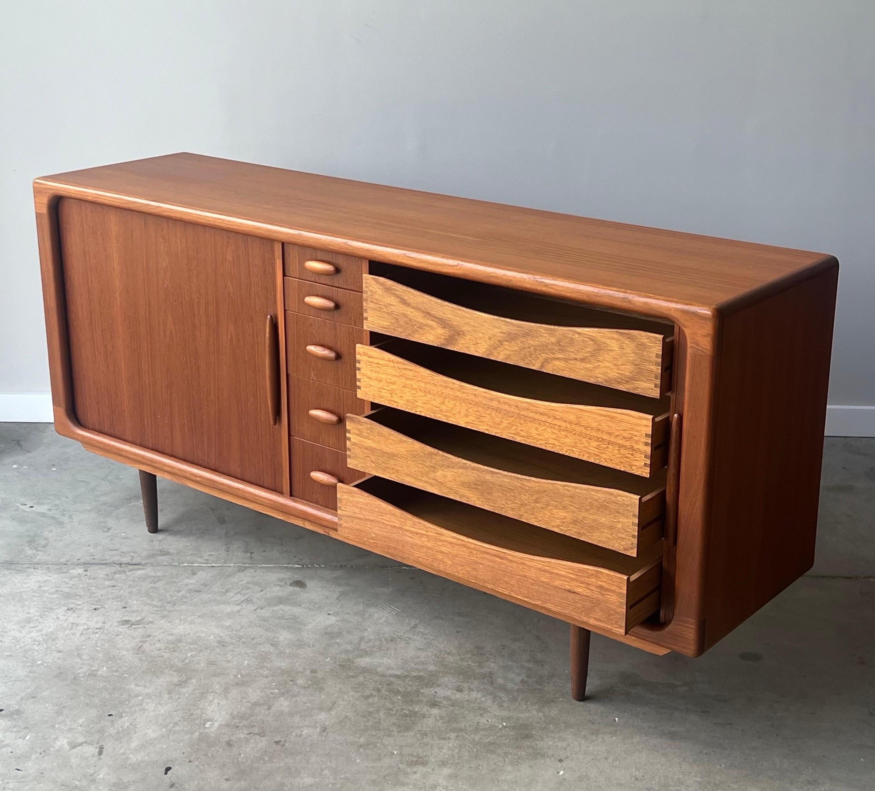 Mid-Century Modern Danish Teak Ten Drawer Dresser / Sideboard by Dyrlund