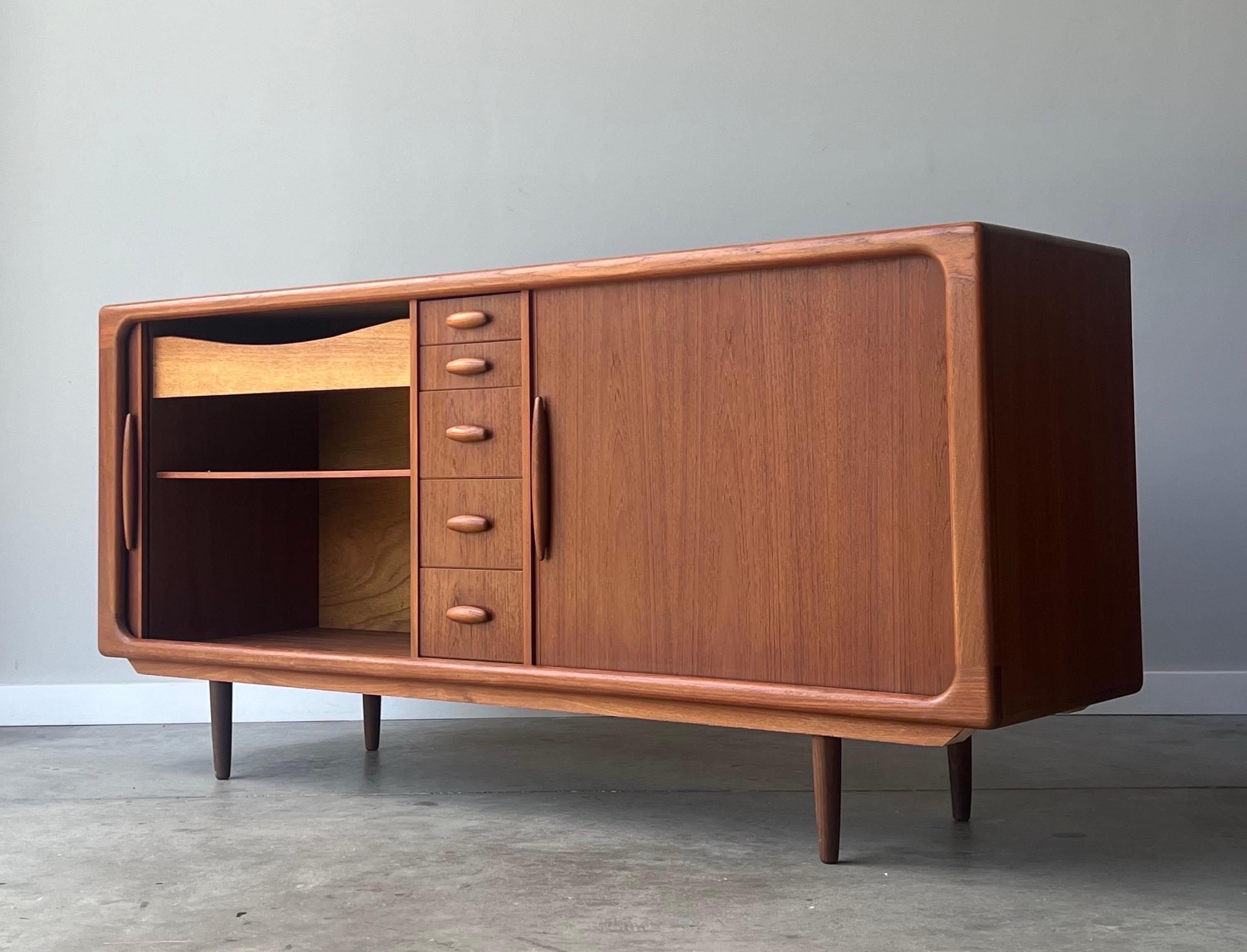 Late 20th Century Danish Teak Ten Drawer Dresser / Sideboard by Dyrlund
