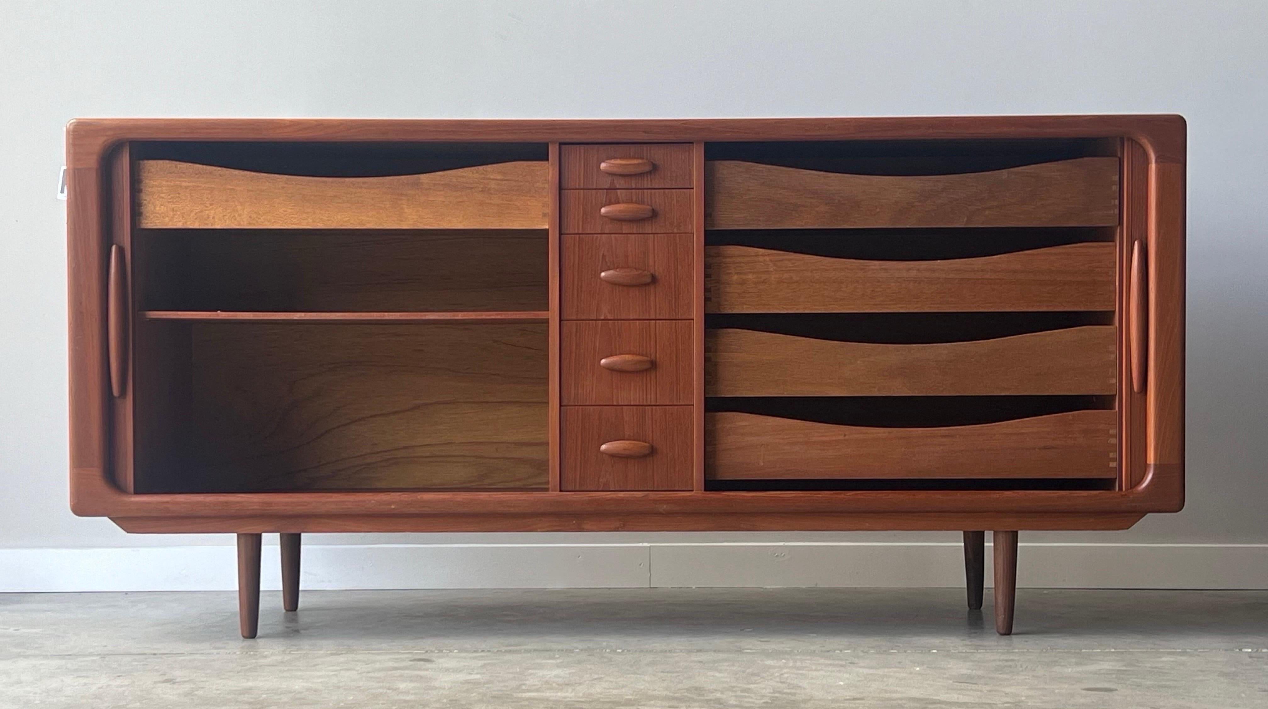 Danish Teak Ten Drawer Dresser / Sideboard by Dyrlund 2