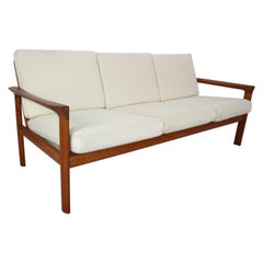 Danish Teak Three-Seat Sofa "Borneo" by Sven Ellekaer for Komfort, 1960s