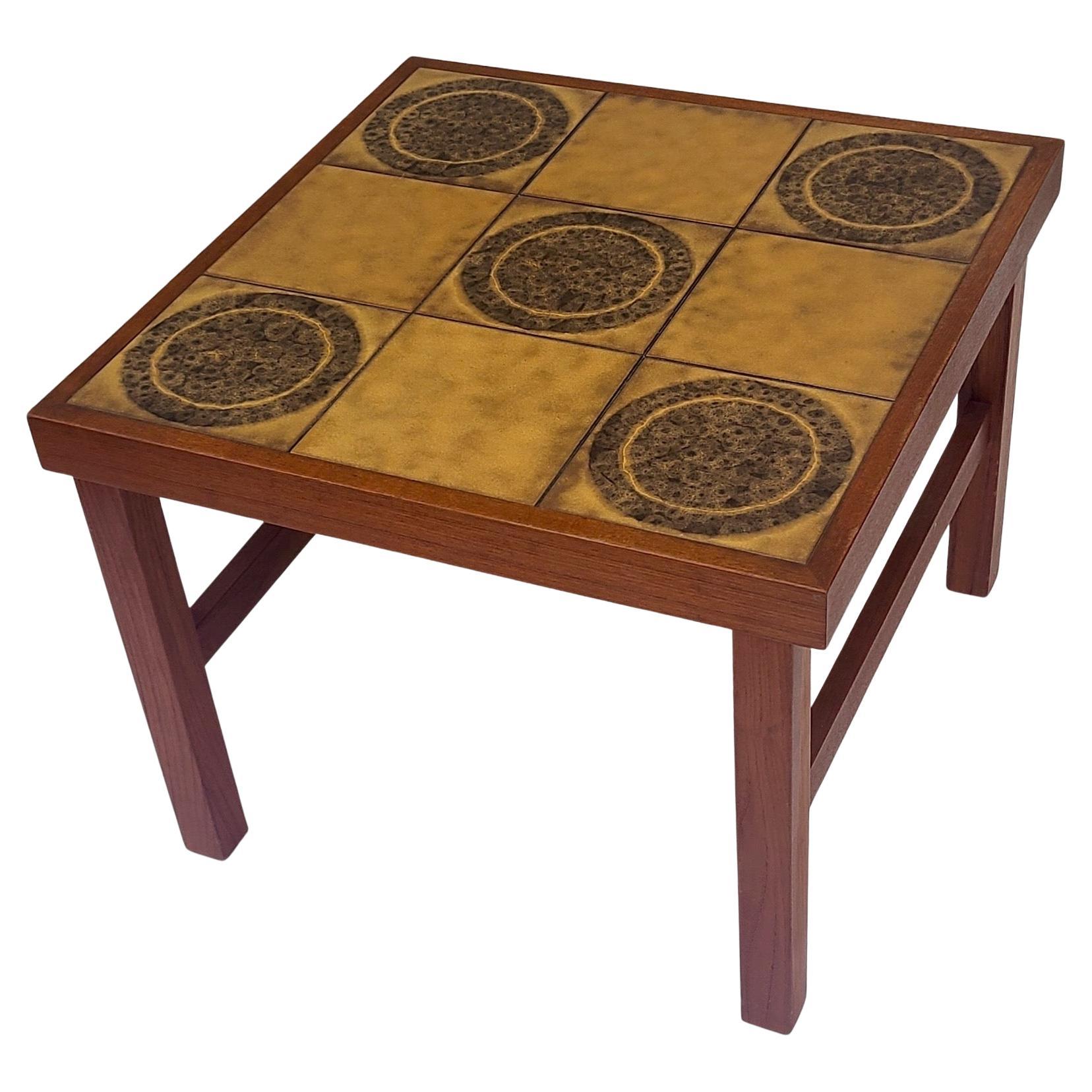 

Tile Top Teak Table made in Denmark.674.