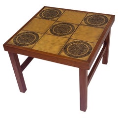 Danish Teak Tile Top Table