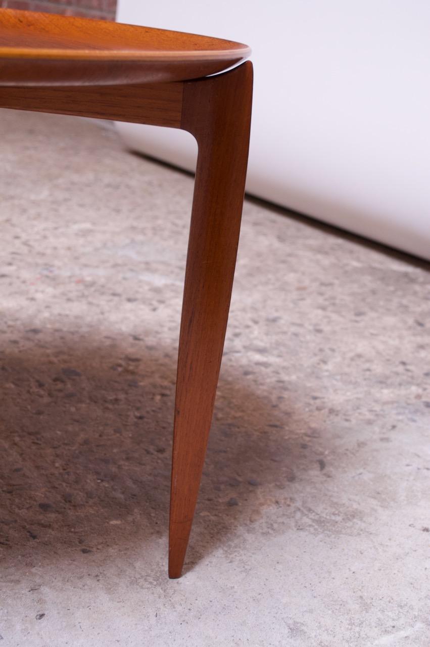 Danish Teak Tray Table 'Model 4508' by Willumsen and Engholm for Fritz Hansen For Sale 7