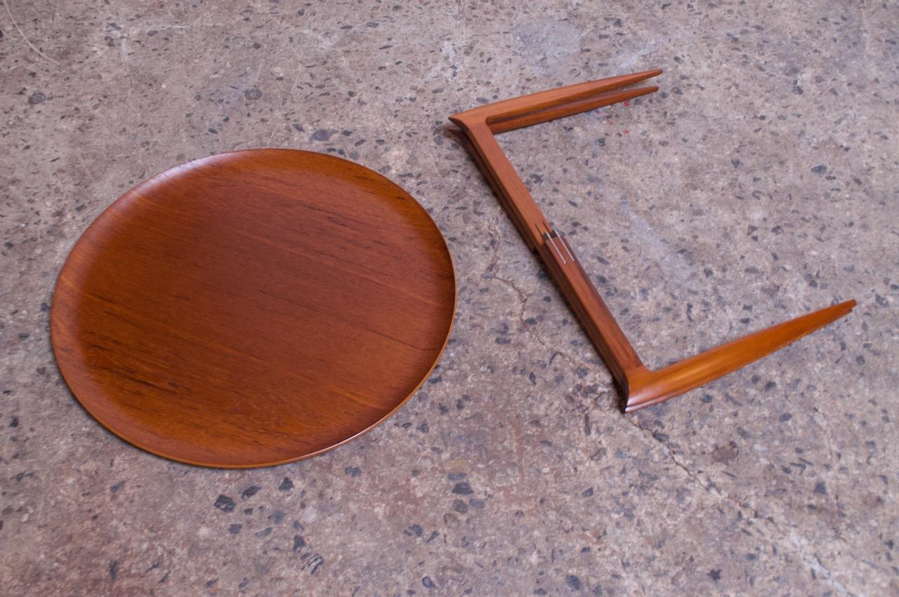 Danish Teak Tray Table 'Model 4508' by Willumsen and Engholm for Fritz Hansen For Sale 1