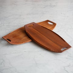 Danish Teak Trays by Jens Quistgaard for Dansk, Pair