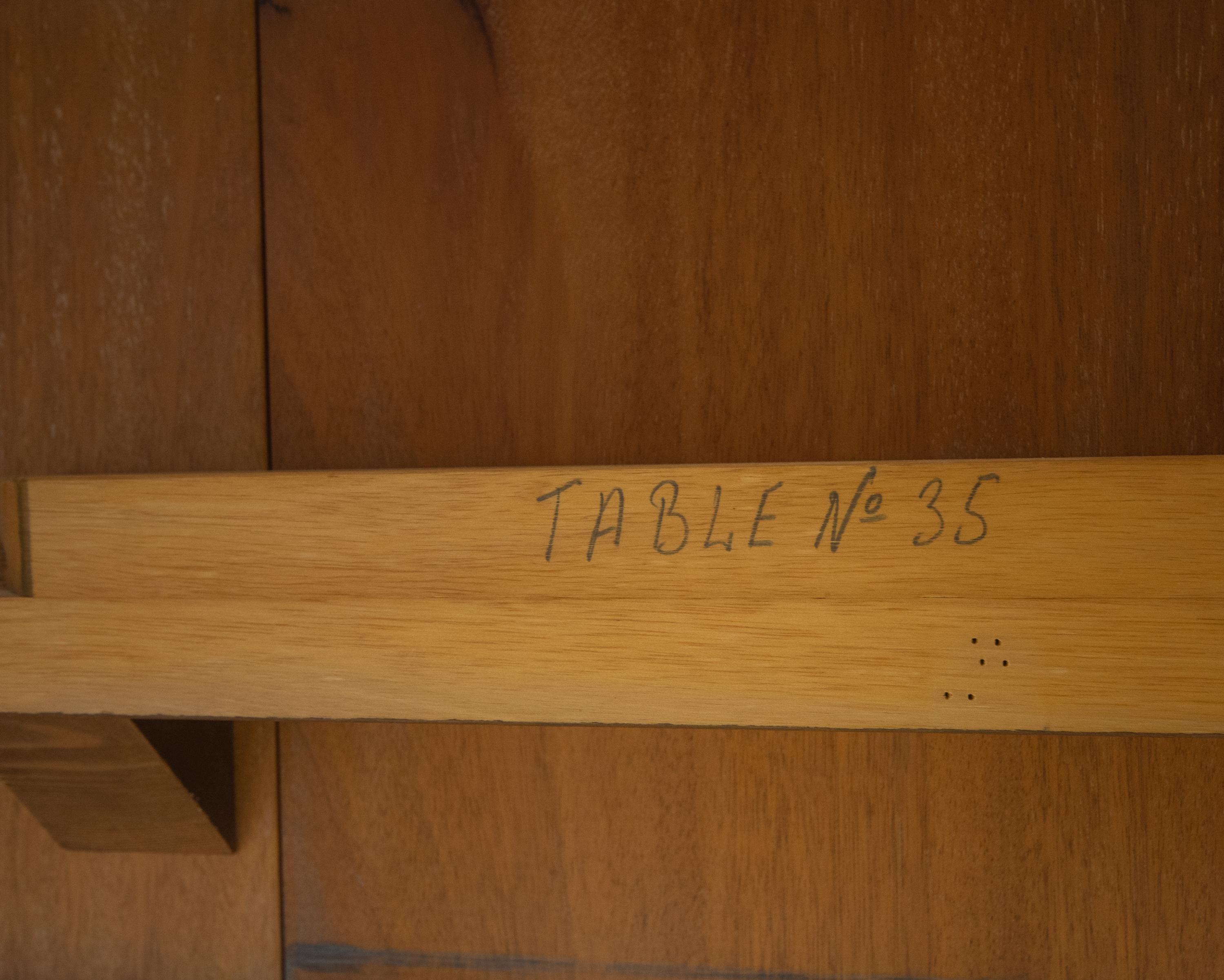 Danish Teak ‘Tree Leg’ Mid Century Extending Large Dining Table By H Sigh & Sons For Sale 11