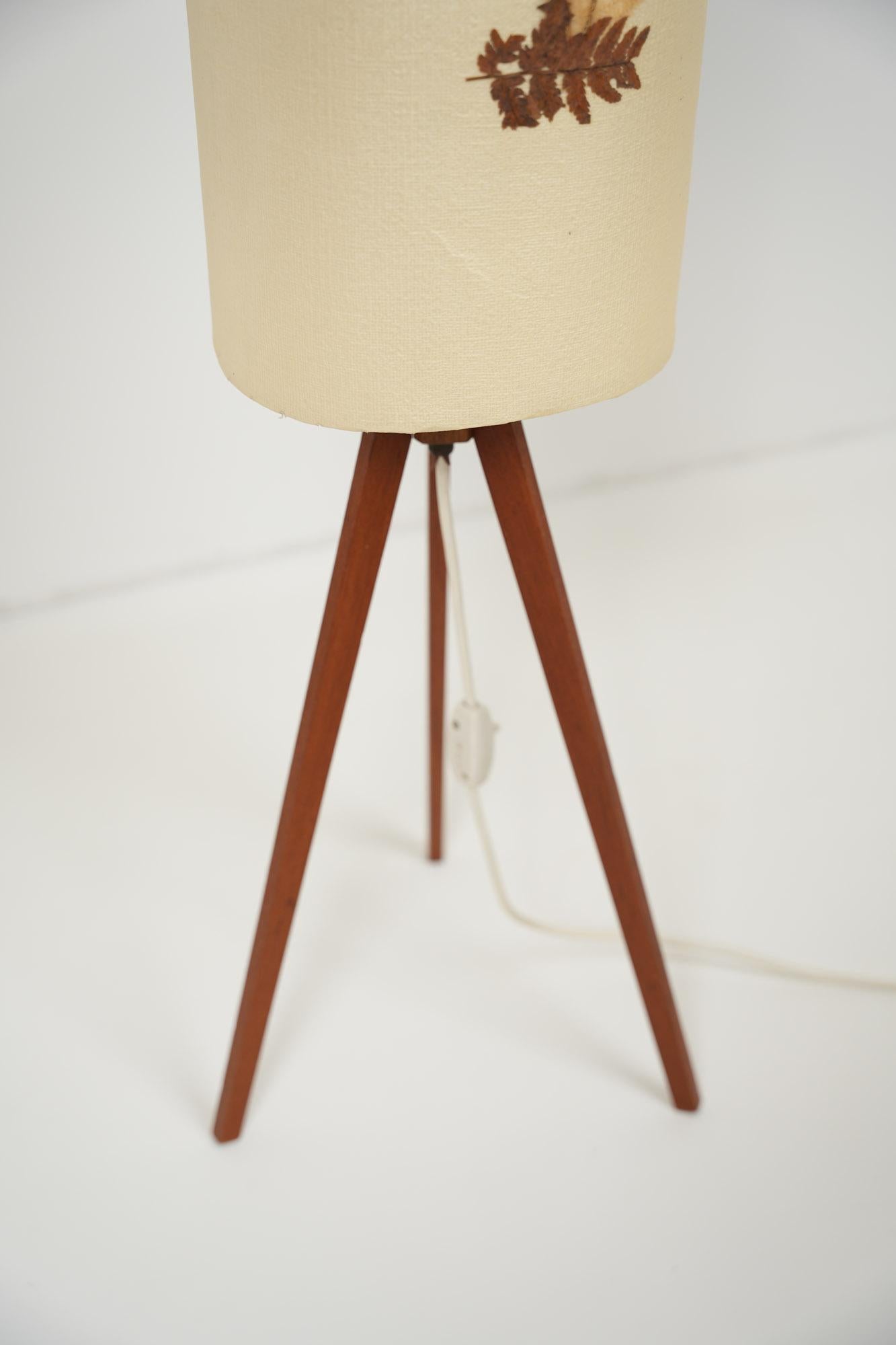 Danish Teak Tripod Floor Lamp 1960s For Sale 1