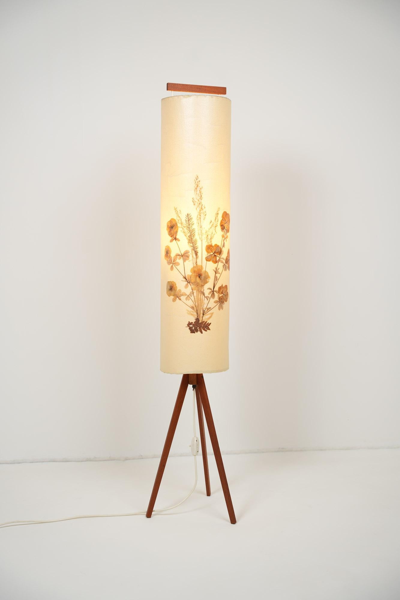 Danish Teak Tripod Floor Lamp 1960s For Sale 2