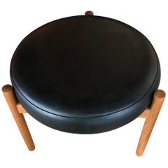 Danish Teak Tripod Stool or Ottoman by Hugo Frandsen for Spottrup