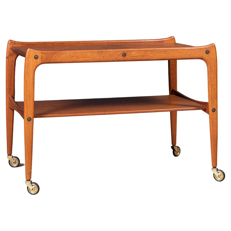 Danish Teak Trolley For Sale at 1stDibs