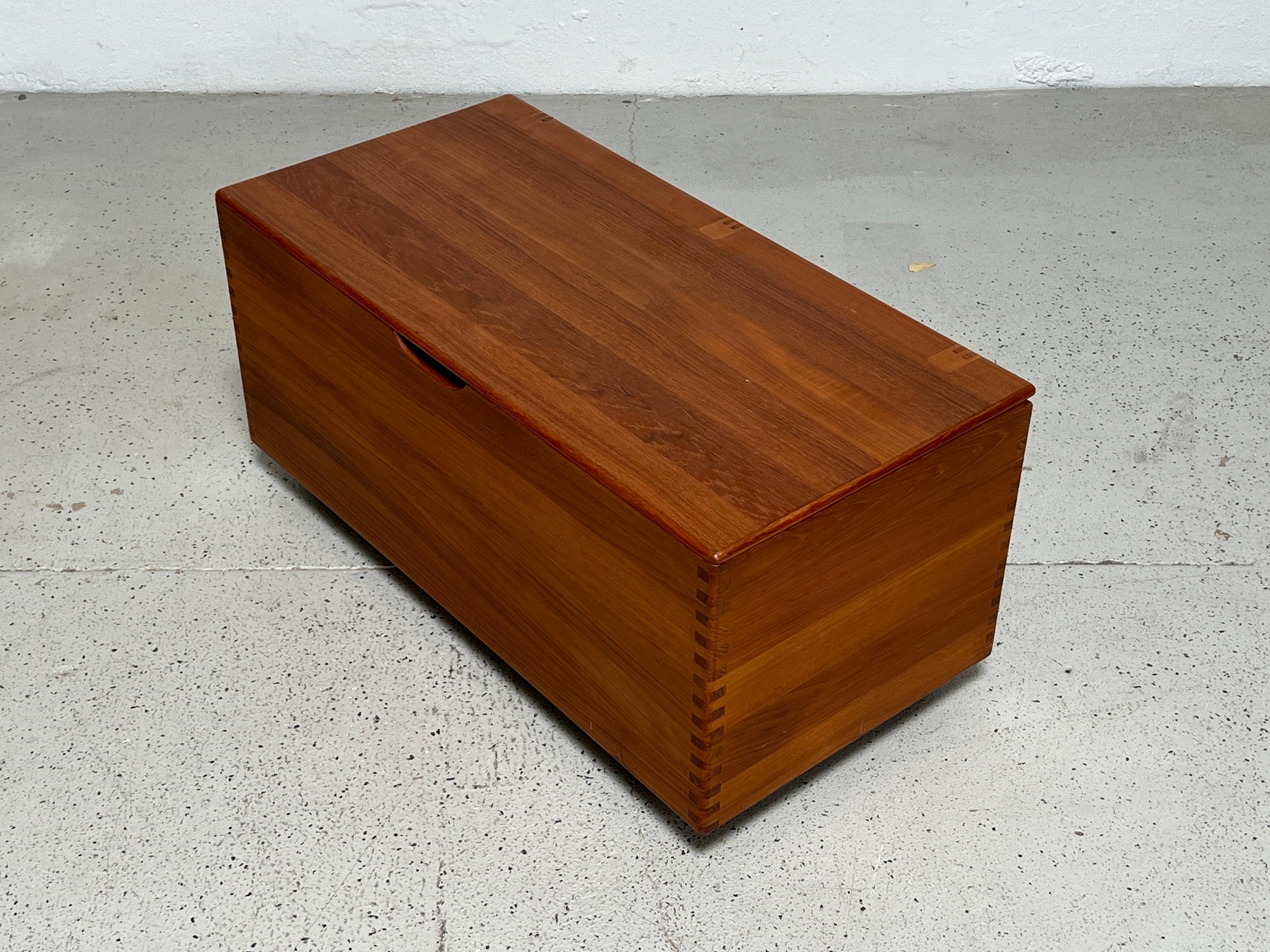 Danish Teak Trunk with Finger Joints  5