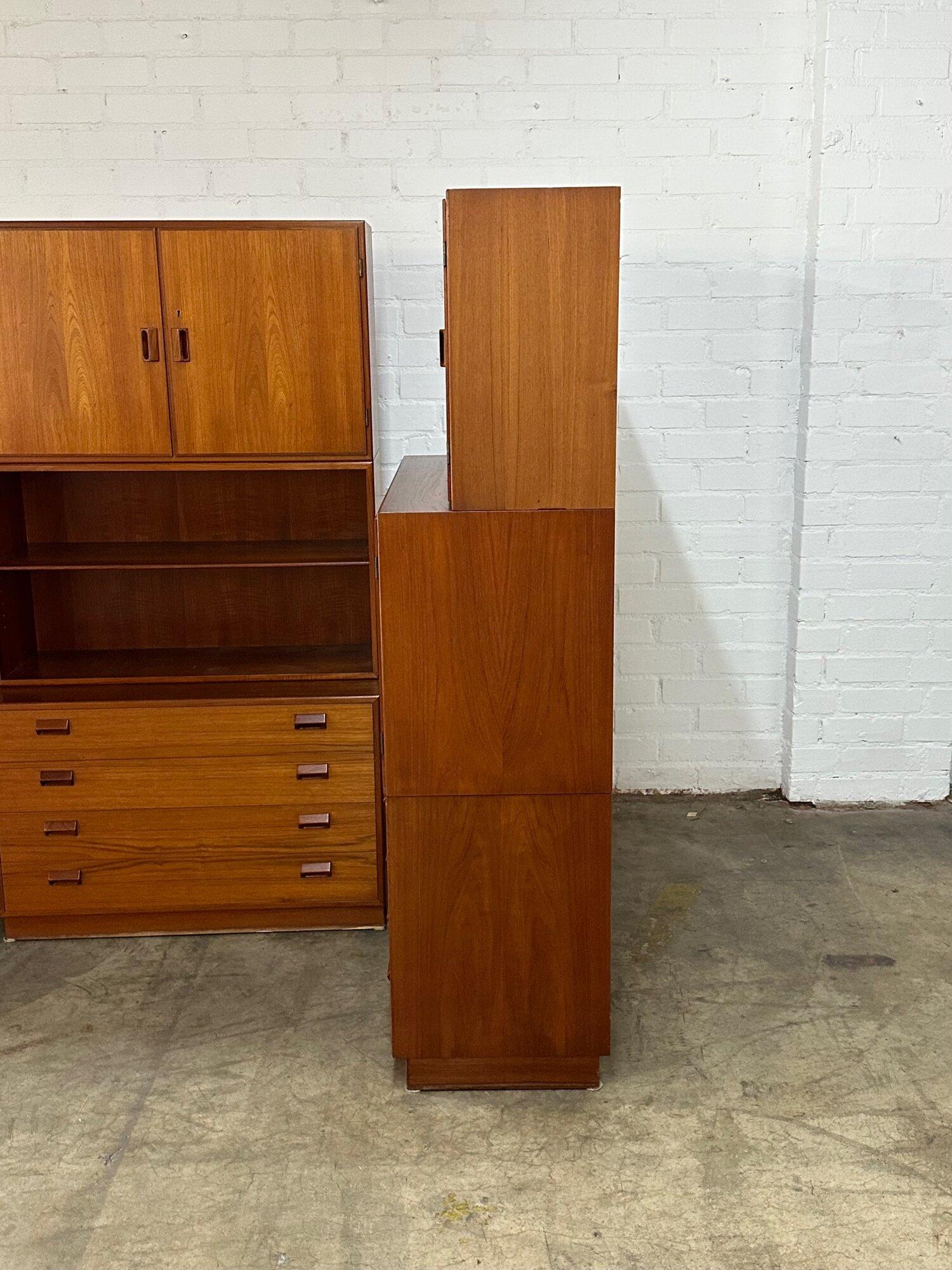 Danish Teak Two or Three Part Cabinets by Børge Mogensen- sold separately or Set For Sale 6
