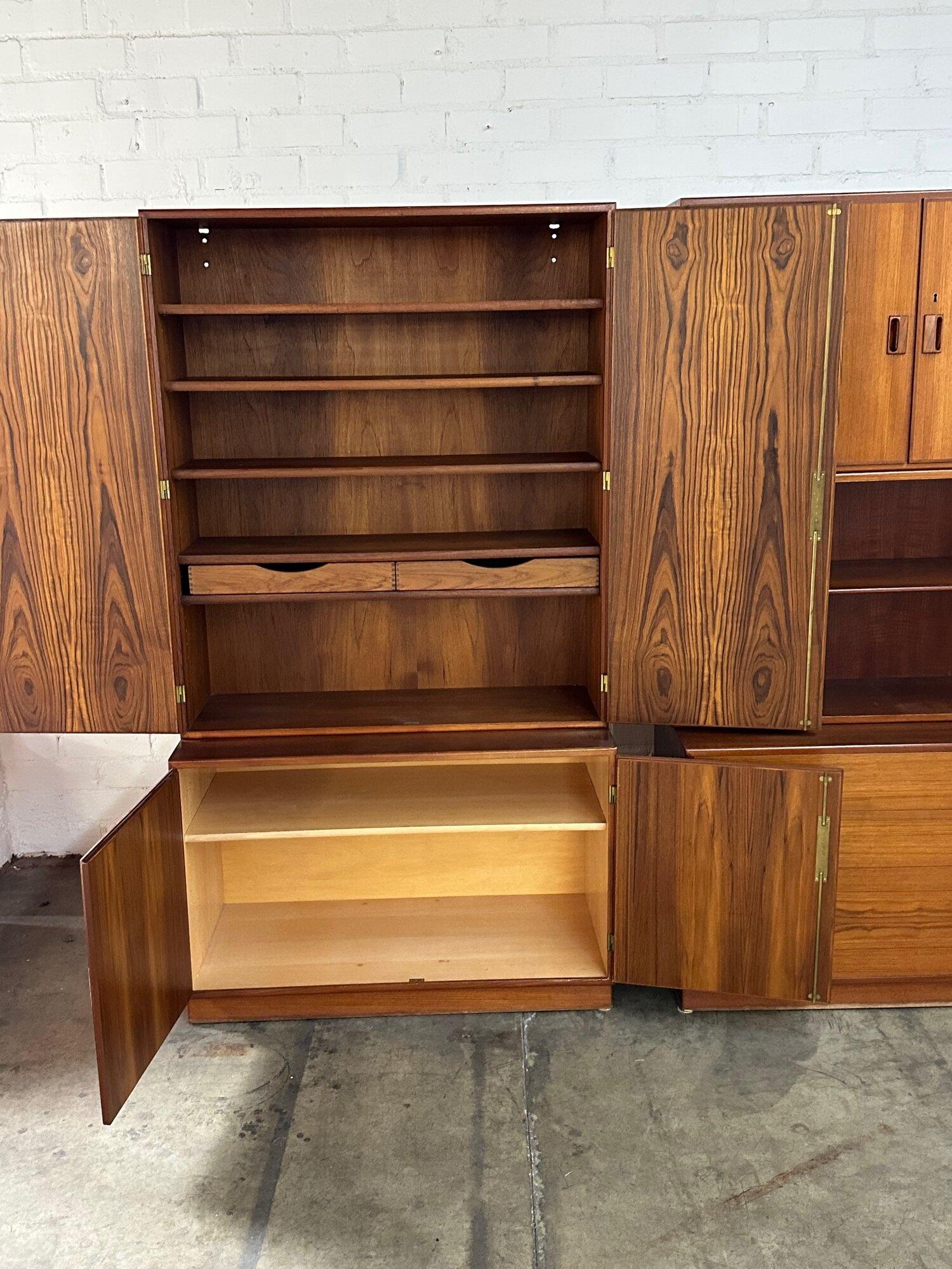 Danish Teak Two or Three Part Cabinets by Børge Mogensen- sold separately or Set For Sale 9