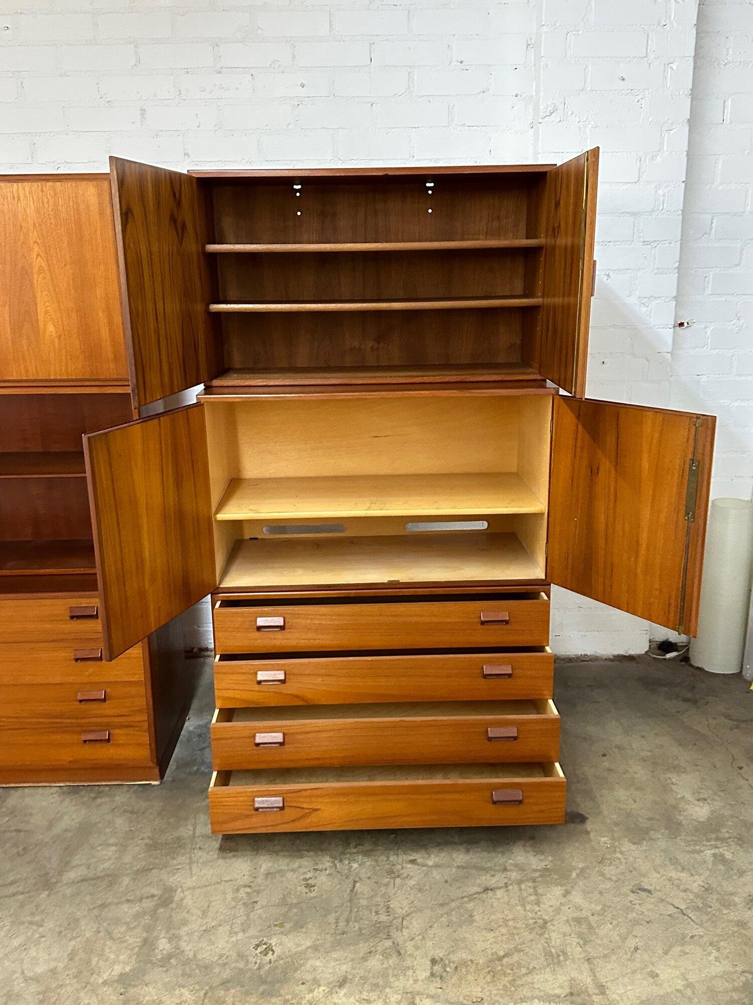Danish Teak Two or Three Part Cabinets by Børge Mogensen- sold separately or Set For Sale 2