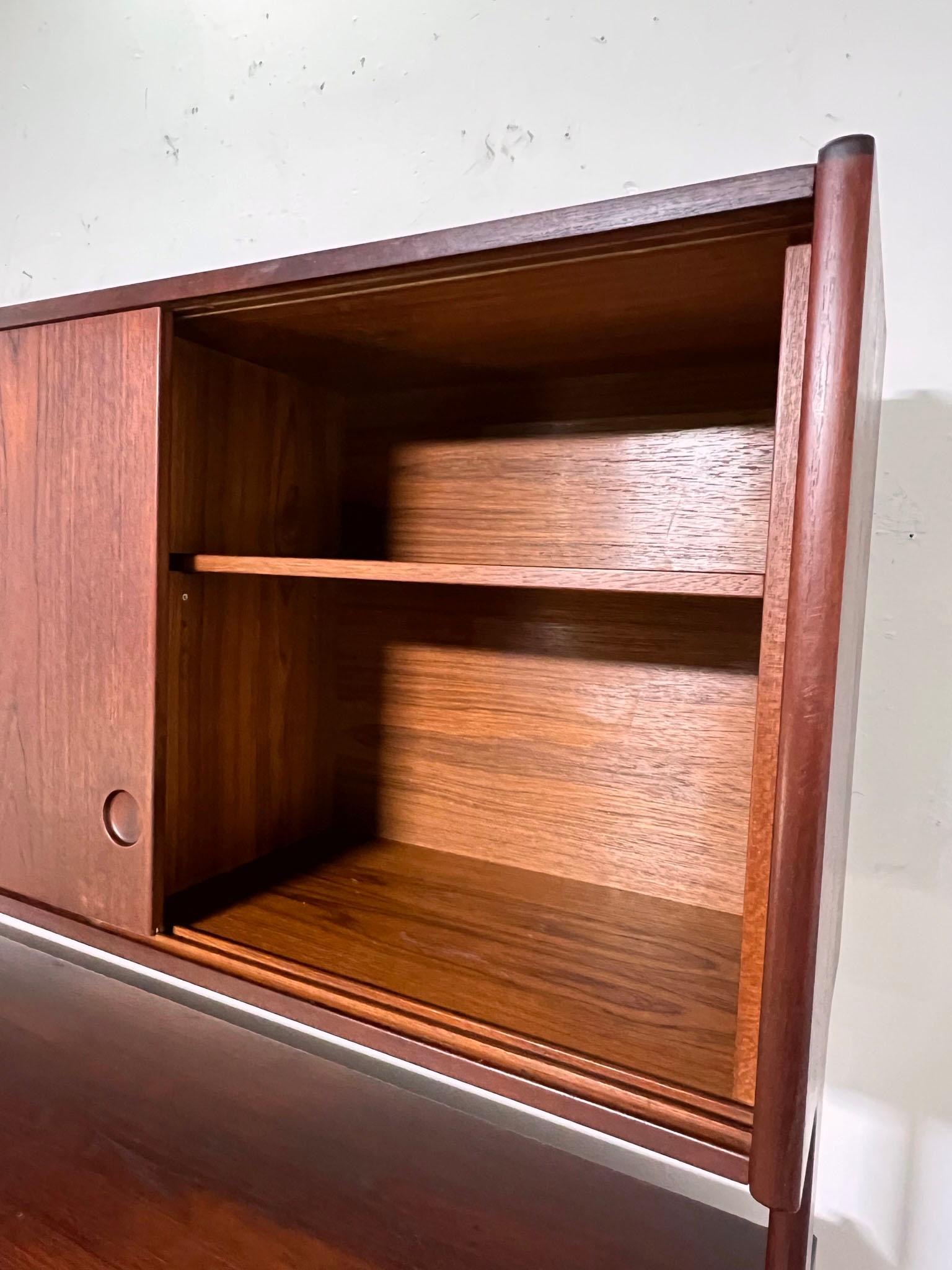 Danish Teak Two Tier Credenza in the Style of Hans Wegner, Circa 1960s 6