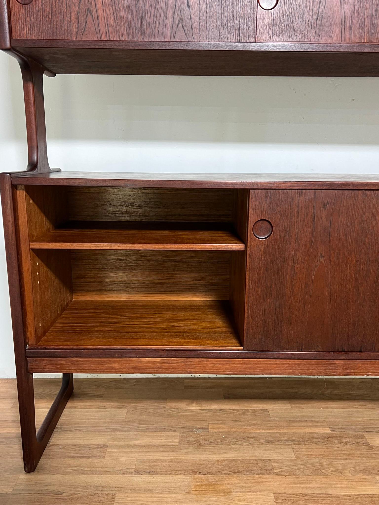 Danish Teak Two Tier Credenza in the Style of Hans Wegner, Circa 1960s 3