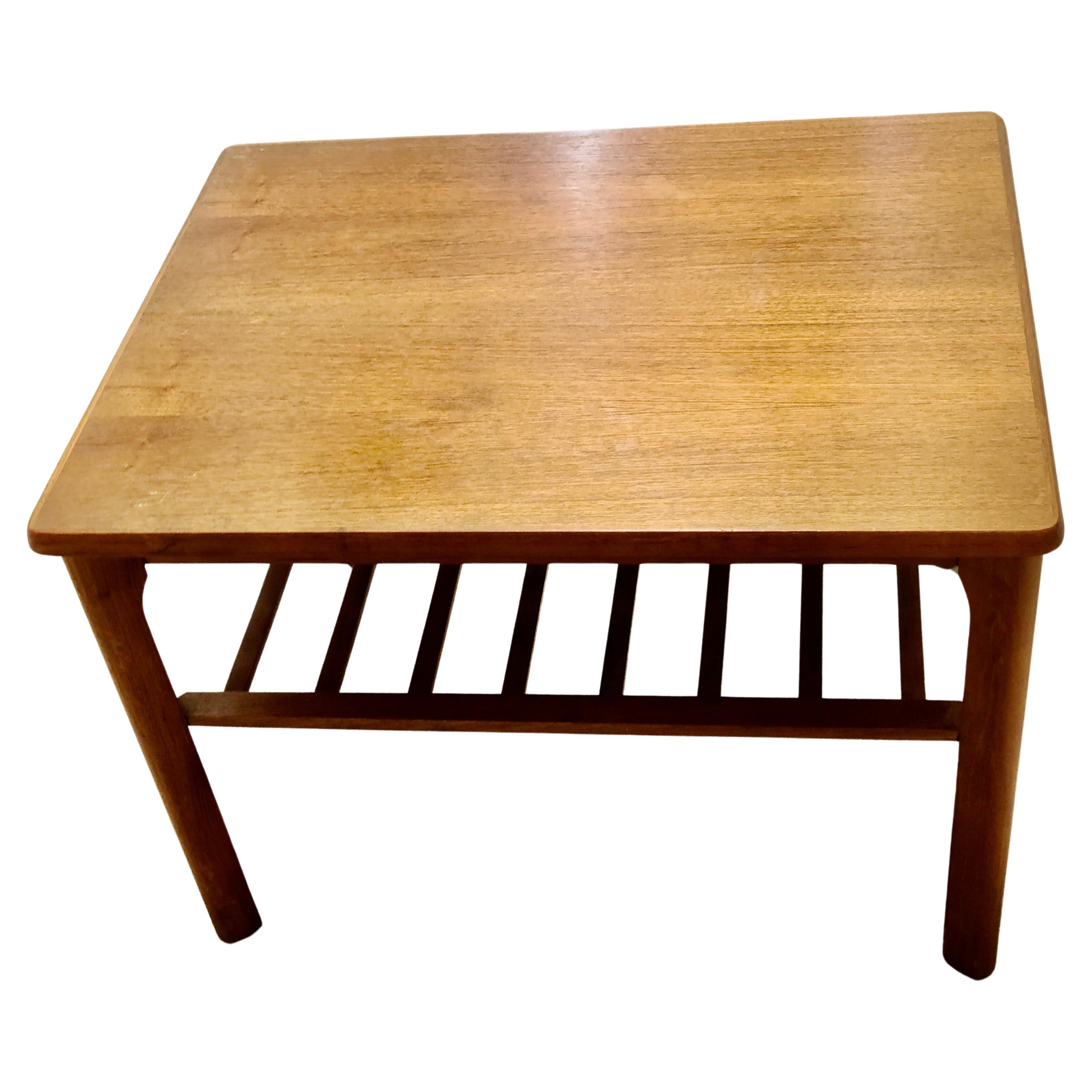 Please feel free to reach out for accurate shipping to your location.

Danish Teak two tier Side Table by Toften Mobelfabrik.

Sort of a staple item for a Danish Modern interior.