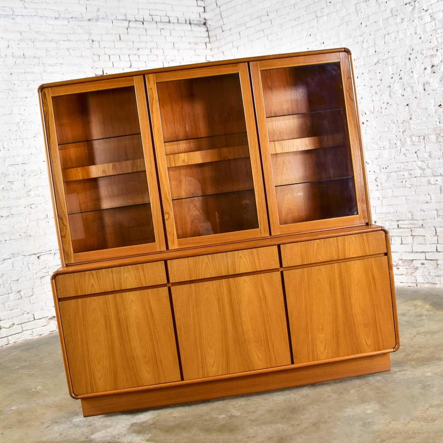 teak china cabinet