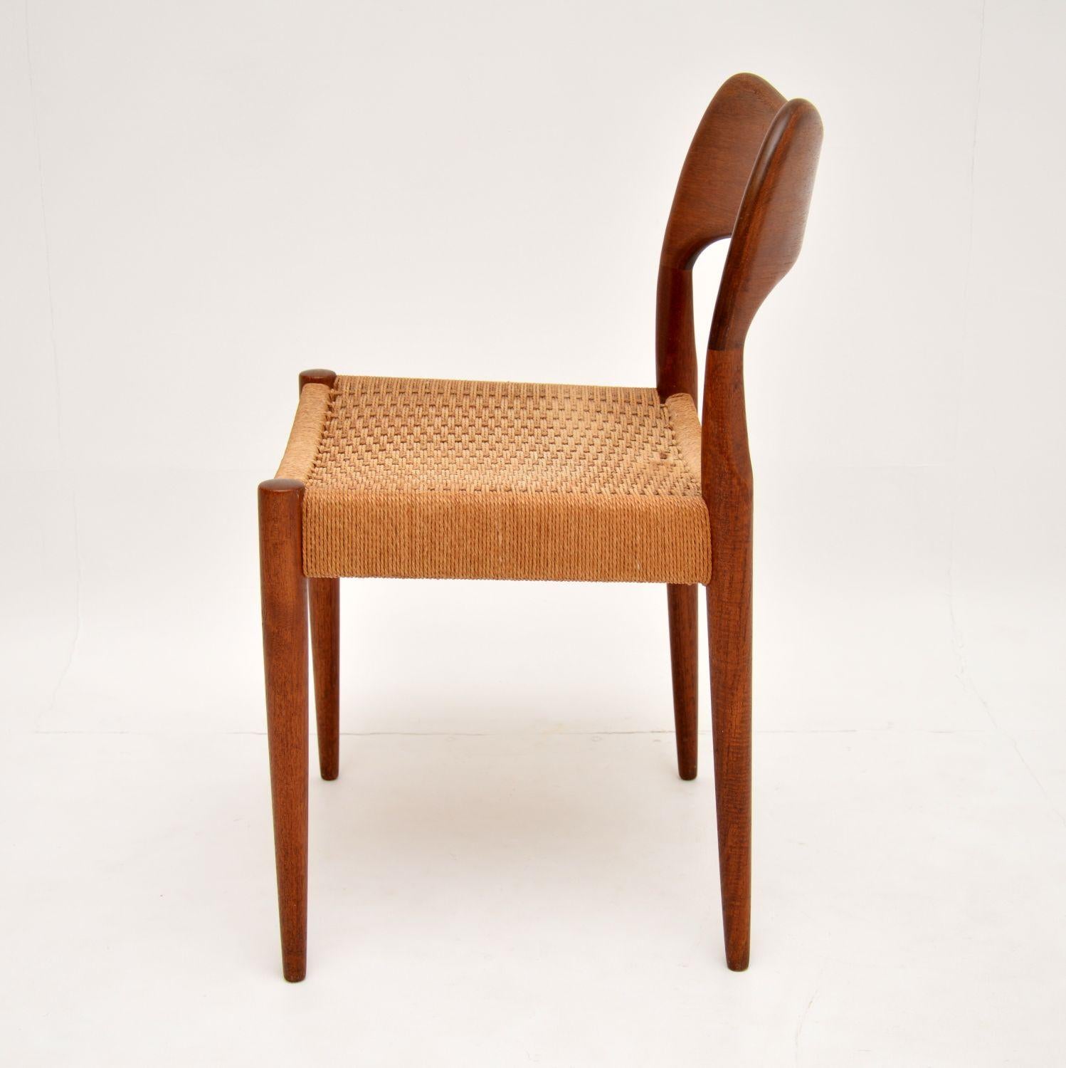 Danish Teak Vintage Chair by Arne Hovmand-Olsen for Mogens Kold In Good Condition In London, GB