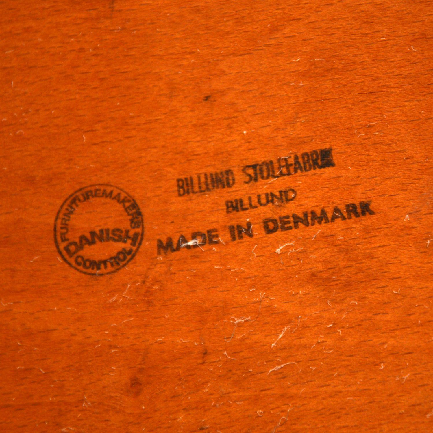 Chaise de bureau danoise vintage en teck en vente 2
