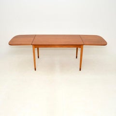 Danish Teak Vintage Drop Leaf Dining Table by Borge Mogensen