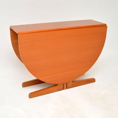 Danish Teak Vintage Drop Leaf Dining Table