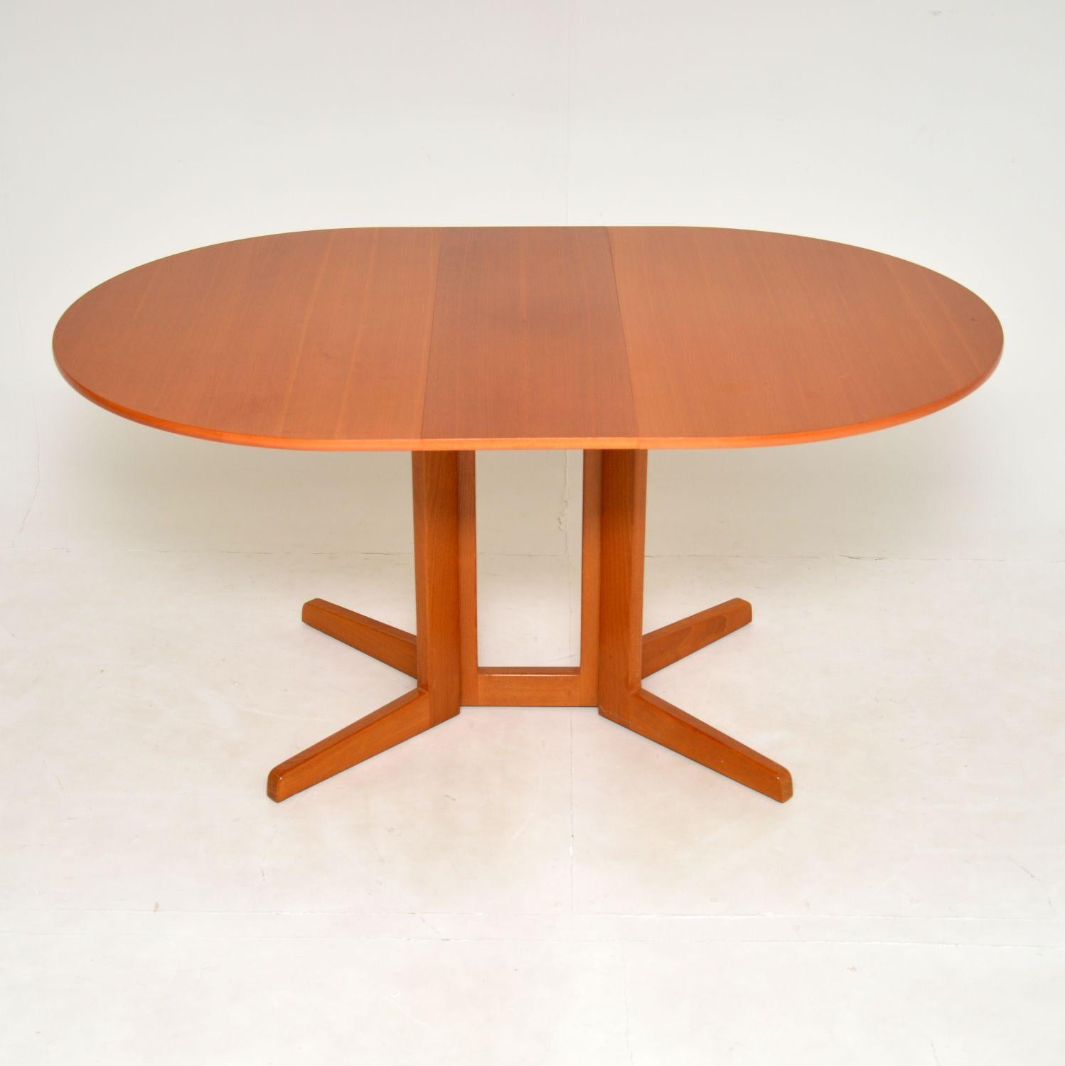 Danish Teak Vintage Drop Leaf Dining, Vintage Drop Leaf Dining Table And Chairs