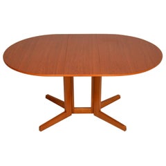 Danish Teak Vintage Drop Leaf Dining Table