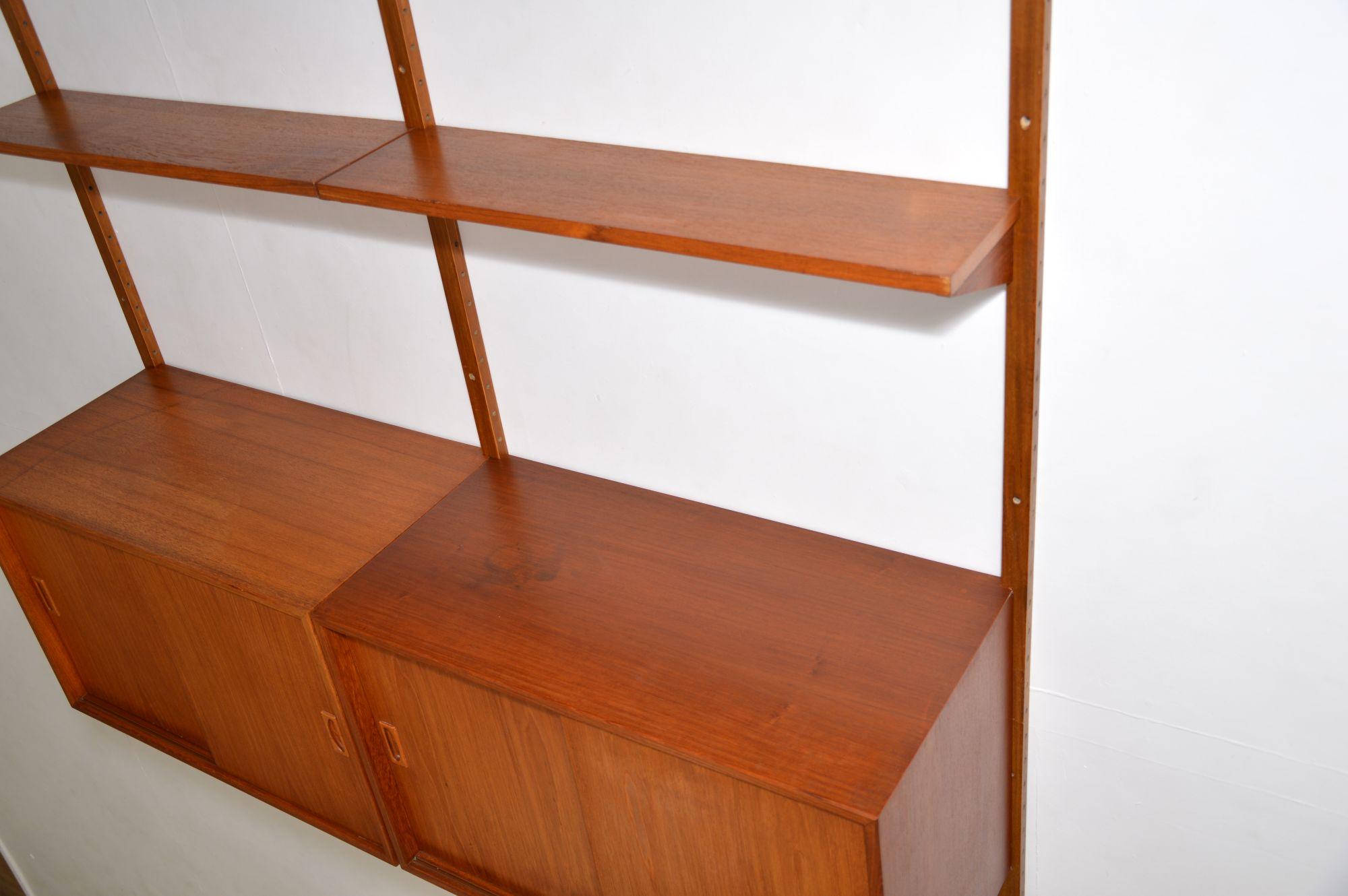20th Century Danish Teak Vintage PS System Bookcase / Cabinet / Shelving