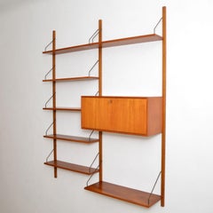 Danish Teak Vintage PS Wall System Bookcase Cabinet