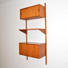 Danish Teak Vintage PS Wall System Bookcase Cabinet