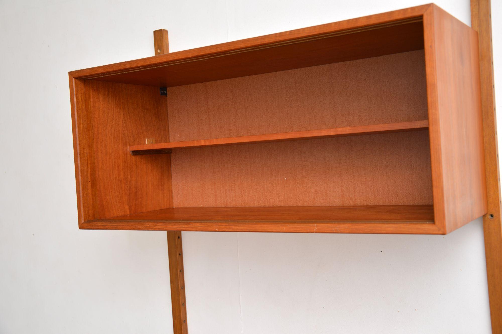 Danish Teak Vintage PS Wall System Bookcase Cabinet 4