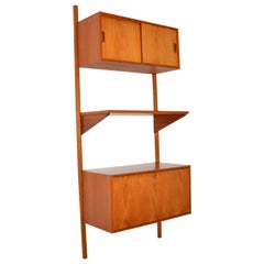 Danish Teak Retro PS Wall System Bookcase Cabinet