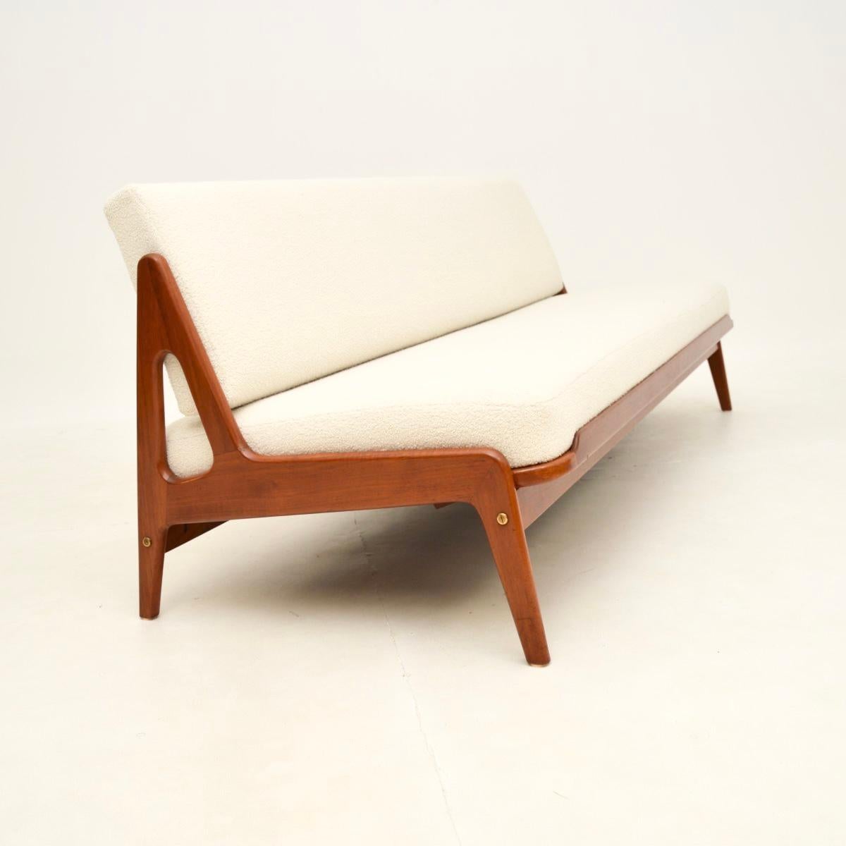 Mid-Century Modern Danish Teak Vintage Sofa Bed by Arne Wahl Iversen