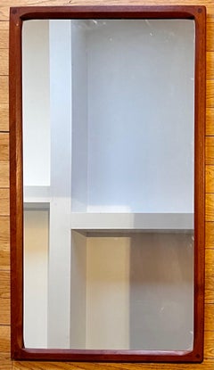 Danish Teak Wall Mirror by Aksel Kjersgaard for Odder, circa 1955