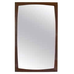 Danish Teak Wall Mirror by Aksel Kjersgaard for Odder Mobel