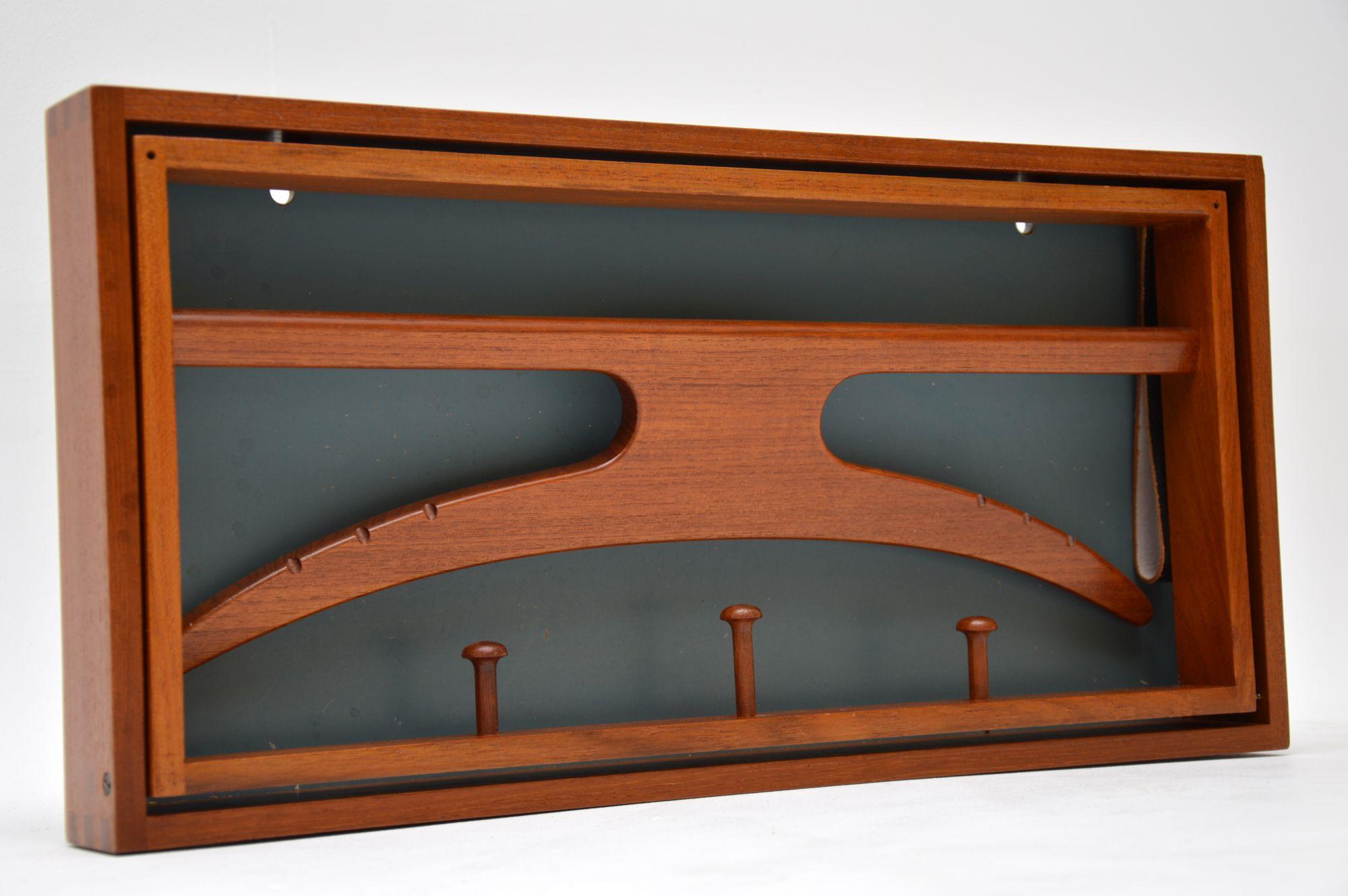 Danish Teak Wall Mounting Valet by Adam Hoff & Poul Ostergaard 6