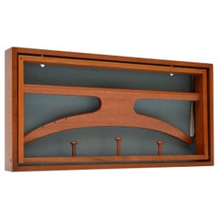 Danish Teak Wall Mounting Valet by Adam Hoff & Poul Ostergaard