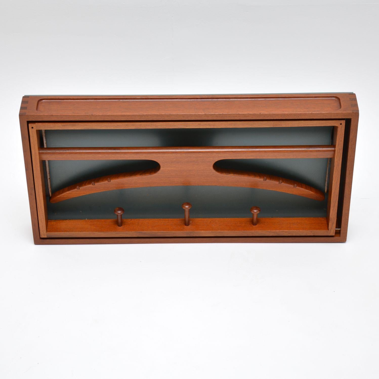 Mid-20th Century Danish Teak Wall Mounting Valet by Adam Hoff & Poul Ostergaard