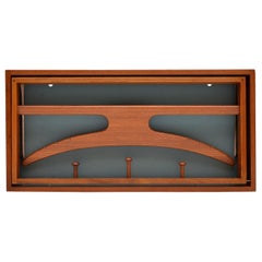 Vintage Danish Teak Wall Mounting Valet by Adam Hoff & Poul Ostergaard