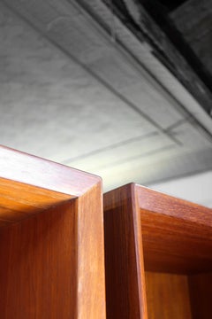 Danish Teak Wall Unit and Secretary by Erik Brouer for Brouer Mobelfabrik