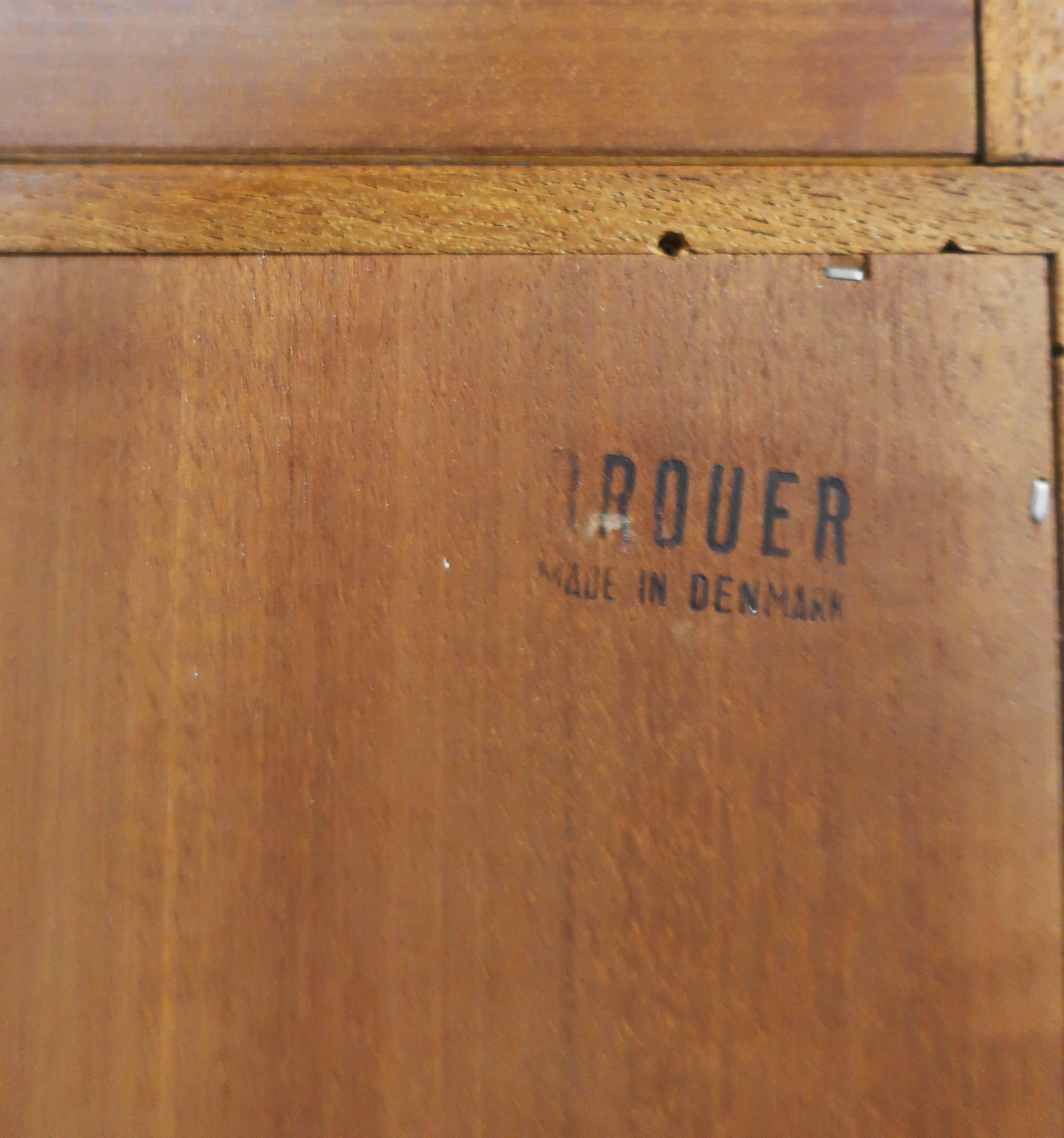 Scandinavian Modern Danish Teak Wall Unit by Erik Brouer for Brouer Mobelfabrik