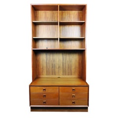 Retro Danish Teak Wall Unit by Erik Brouer for Brouer Mobelfabrik