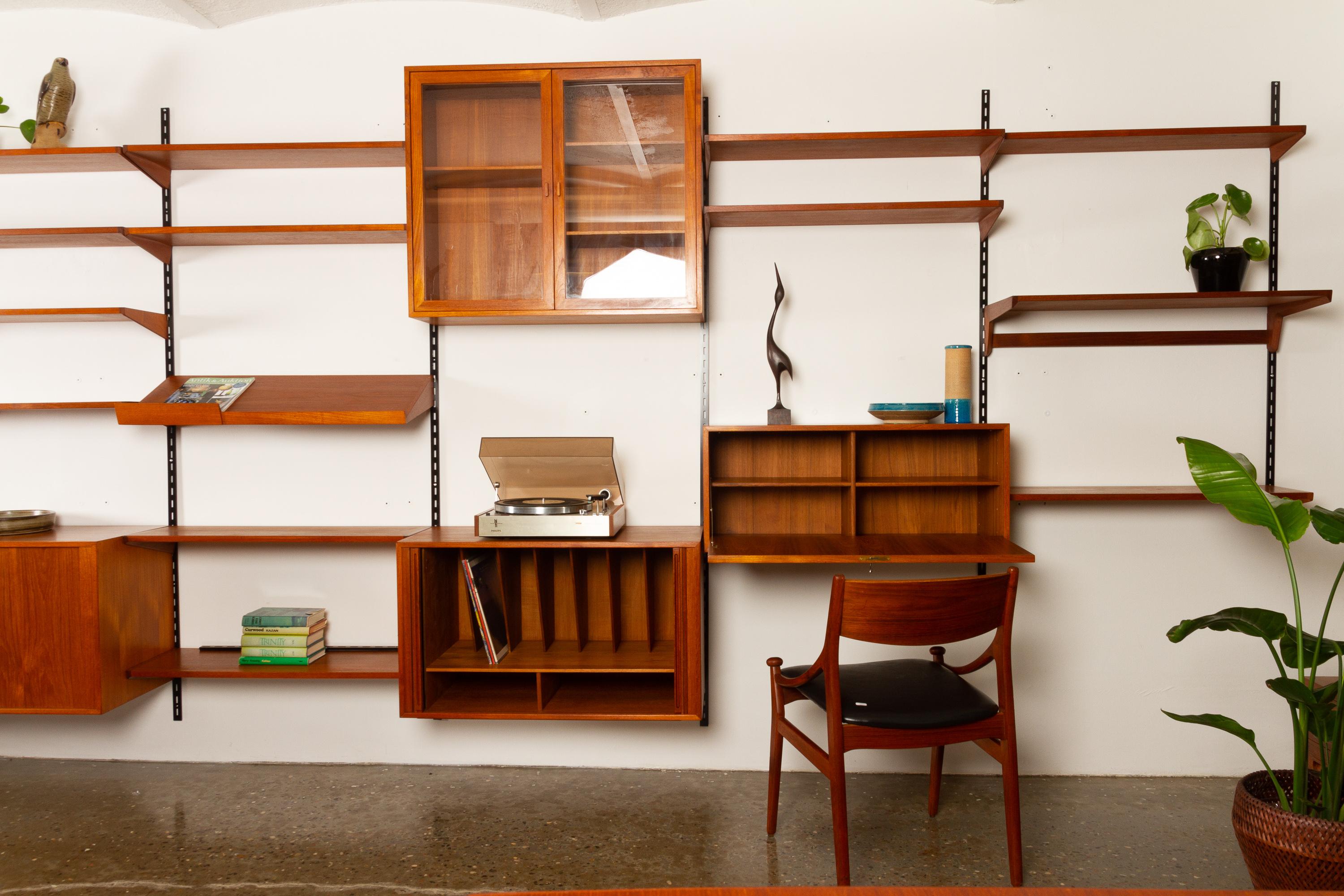 Danish Teak Wall Unit by Kai Kristiansen for Feldballe Møbelfabrik, 1960s 12