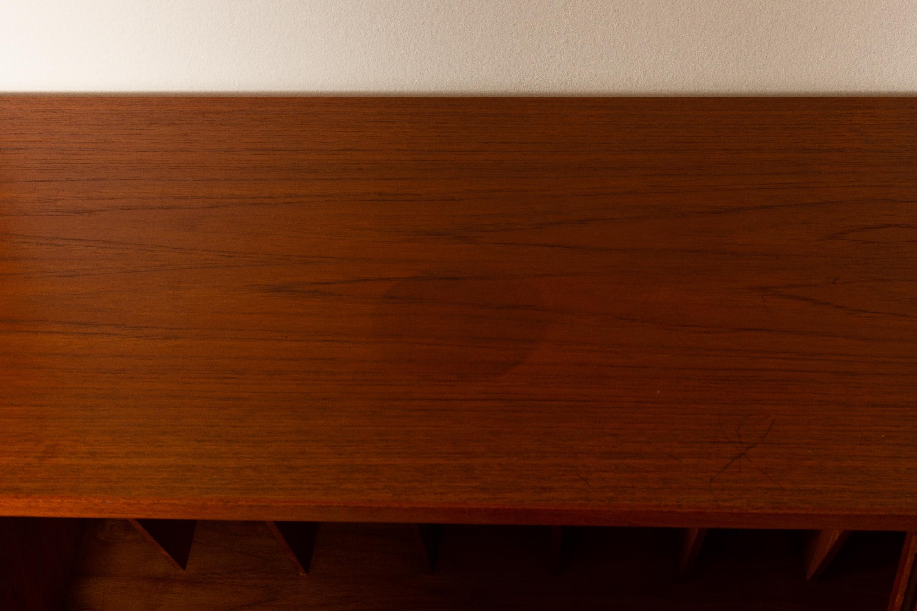 Danish Teak Wall Unit by Kai Kristiansen for Feldballe Møbelfabrik, 1960s 15