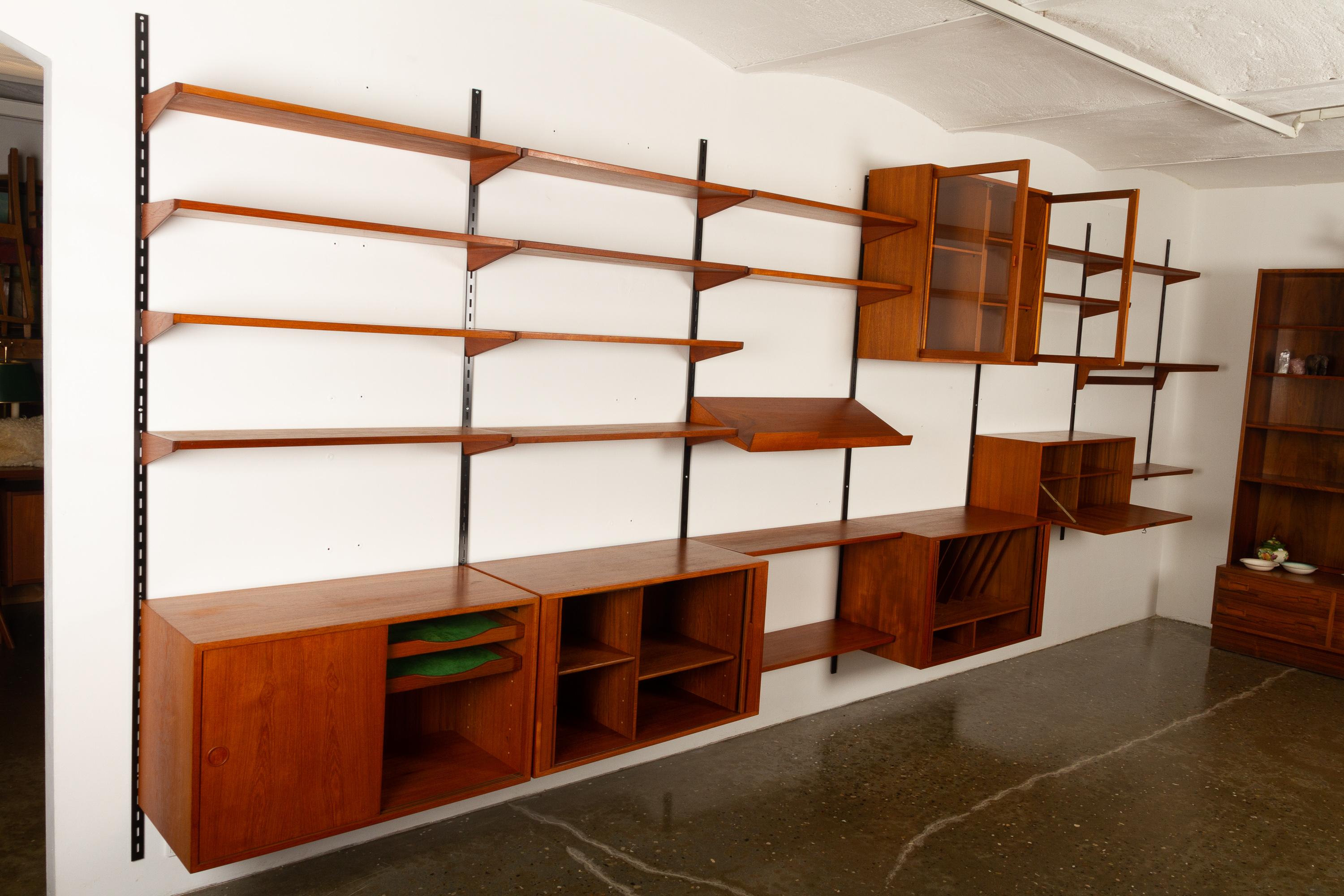 Danish Teak Wall Unit by Kai Kristiansen for Feldballe Møbelfabrik, 1960s 2