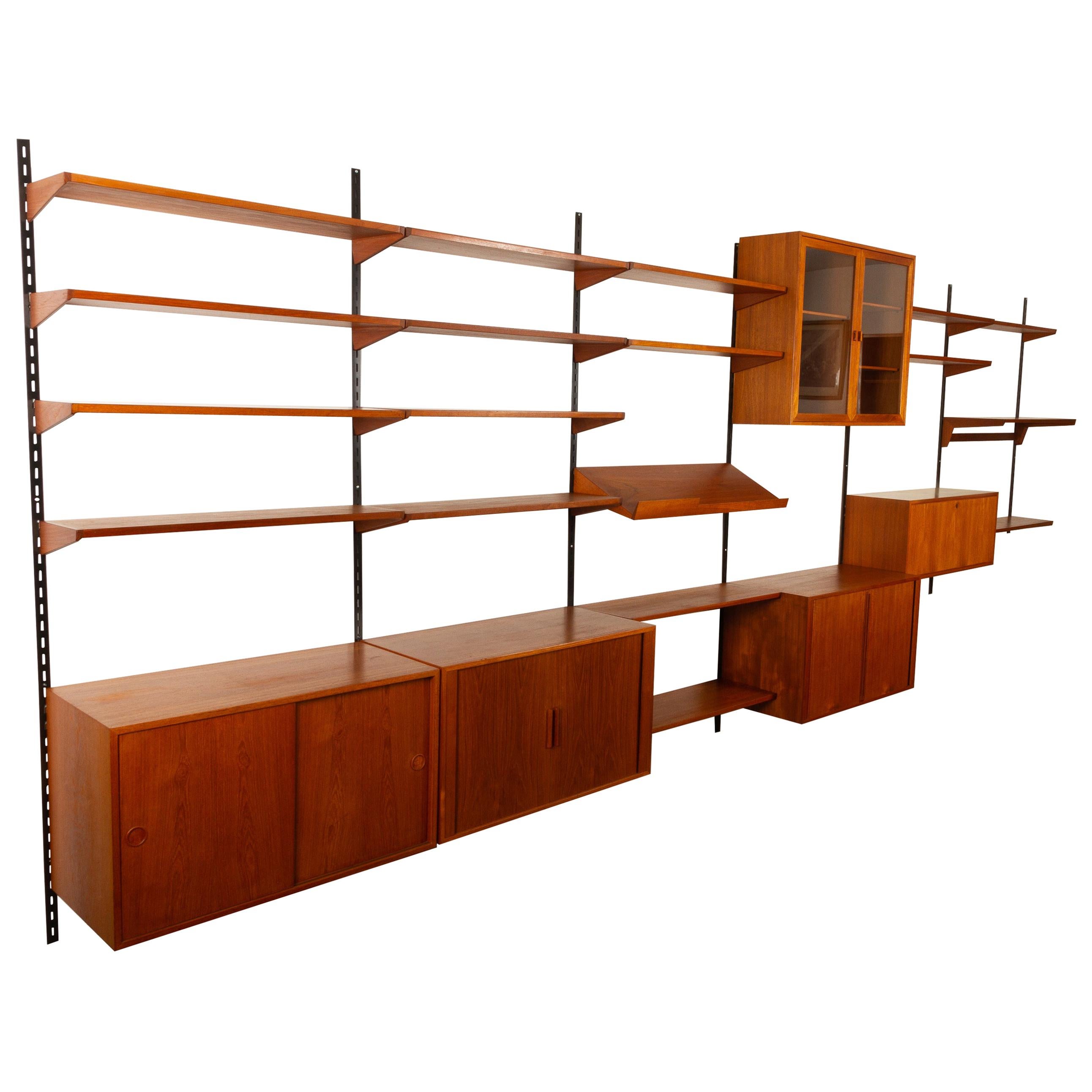 Danish Teak Wall Unit by Kai Kristiansen for Feldballe Møbelfabrik, 1960s